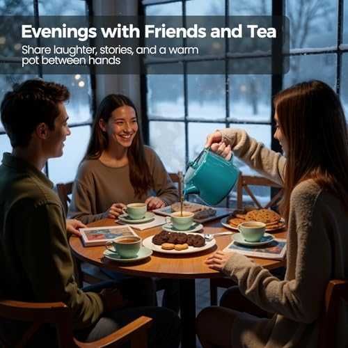 Нов Чайник 600 мл порцелан топлоустойчив със сваляем инфузер за чай