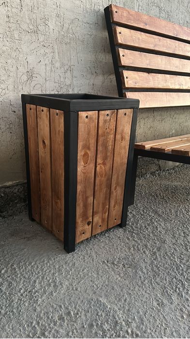 Скамейка урна для двора