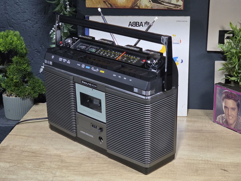 Radio casetofon SOUND 4004, boombox portabil, retro,impecabil, servisat