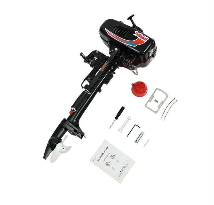 Нов,извънбордов двигател за лодка 3.5кс,къс ботуш,2Т,52 кубика