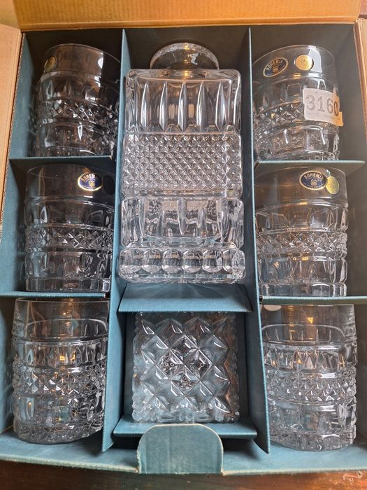 Set din cristal pentru whisky