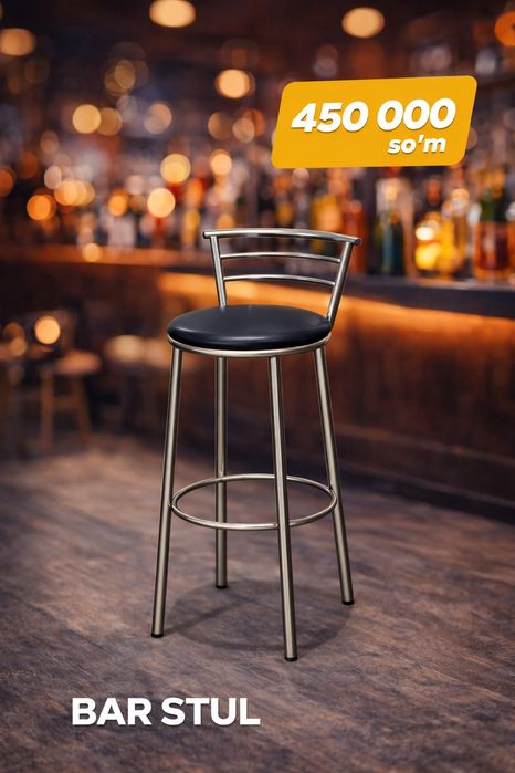 Nerjaveyka bar stul – yangi (400 000 so‘mdan 700 000 so‘mgacha)