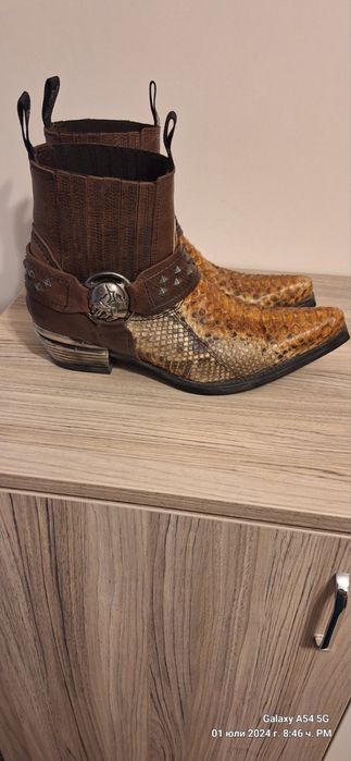 Мъжки обувки от крокодилска кожа - 43 номер