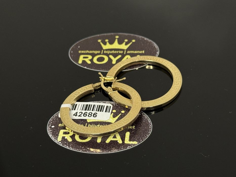 Bijuteria ROYAL : Cercei AUR 14K / 5.3 GR