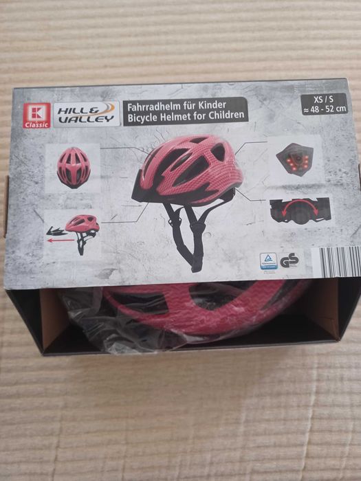 Детска светеща велосипедна каска