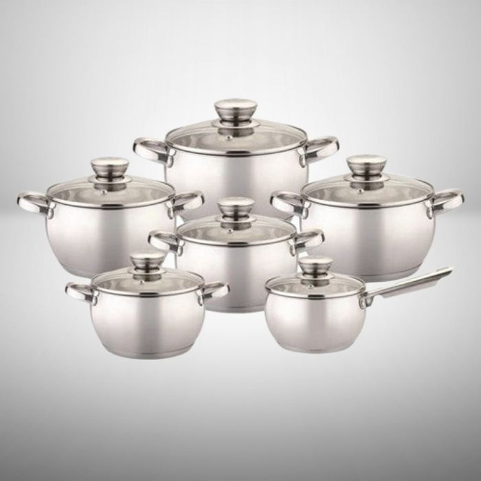 Комплект тенджери Bohmann, 16K/16/18/20/22/24см - 2.1л./2,1л./2.9л./3.