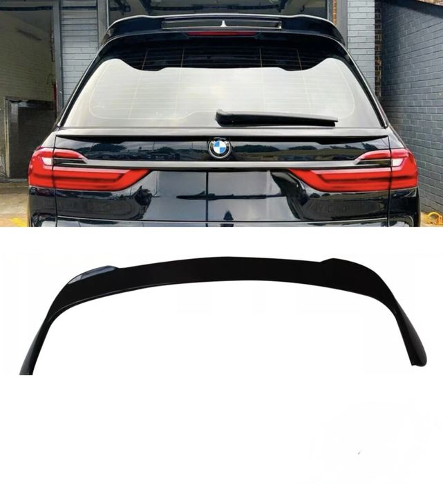 Спойлер лип за багажника – BMW X7 G07 (2019+), черен гланц, бмв