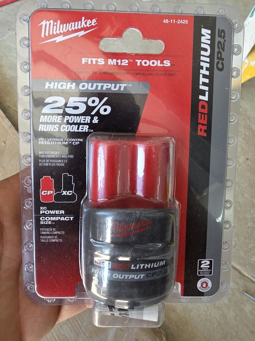Milwaukee m12 cp2.5 батерия