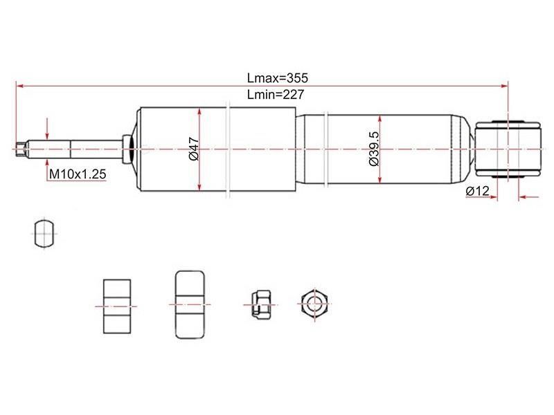 Амортизатор Toyota Lite ace