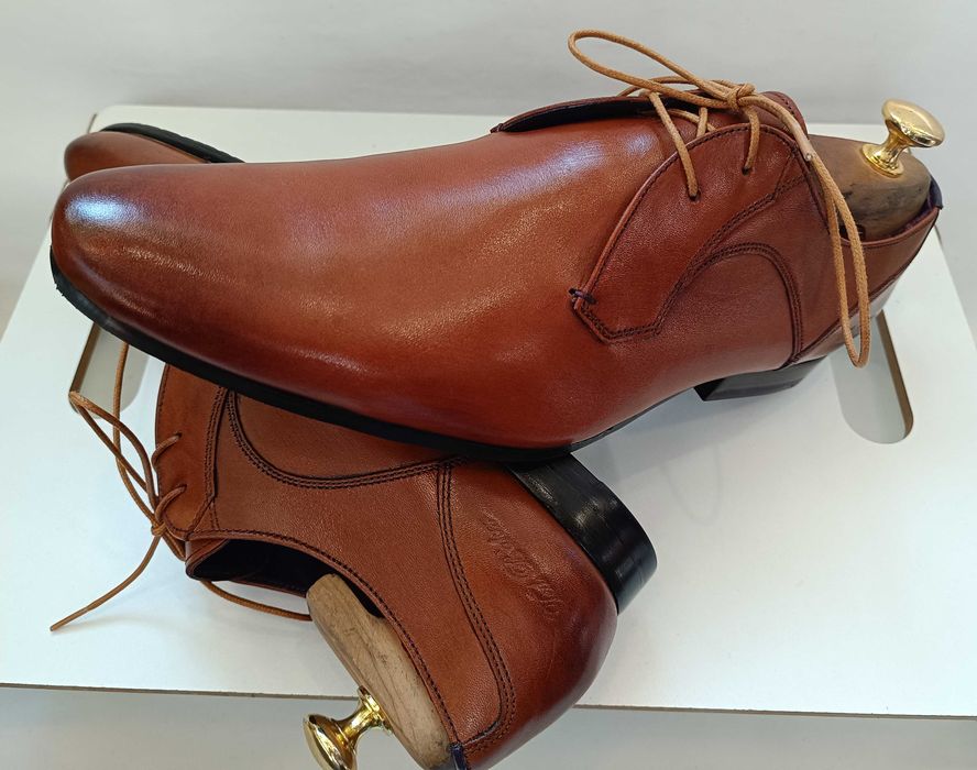 Pantofi derby 41.5 42 premium Ted Baker London NOI piele naturala moal