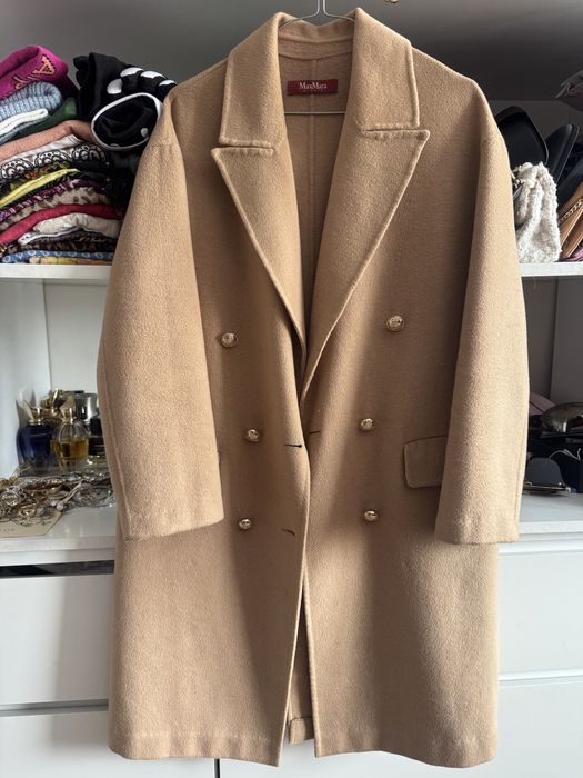 Palton Max Mara casmir cu lana, XS-S, impecabil
