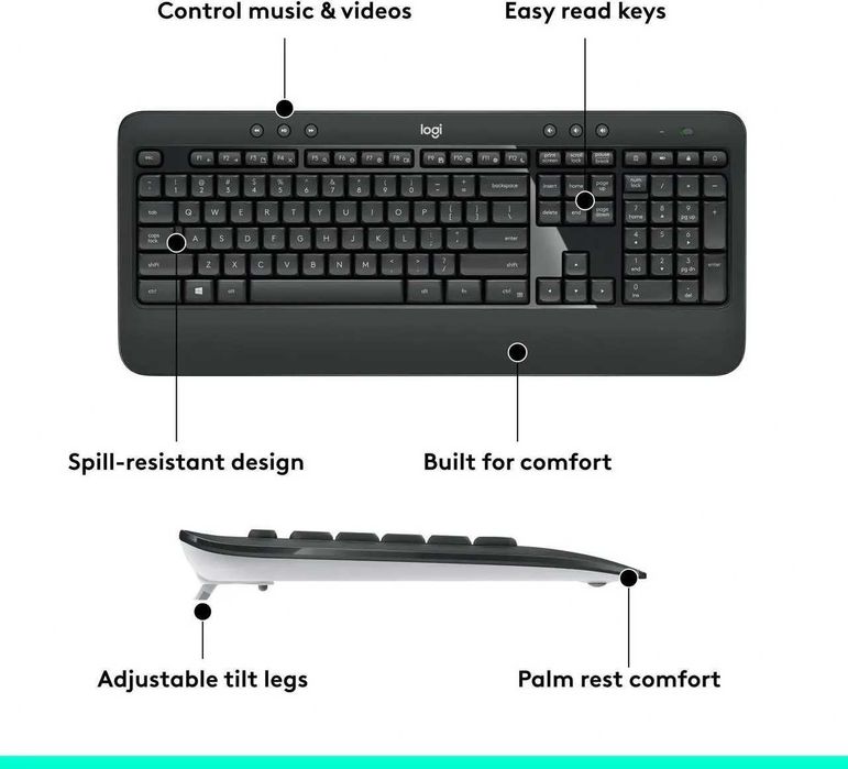 Продавам безжична клавиатура-Logitech К540