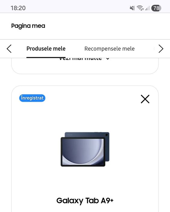 Samsung Tab A9+ cu garanție 4 ani și factură