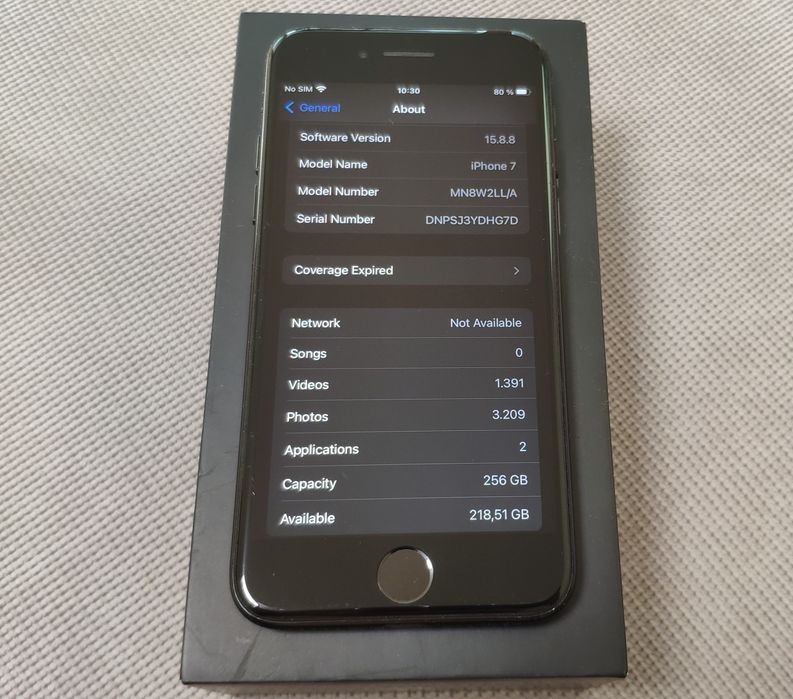 iPhone 7 256 / 80% батерия