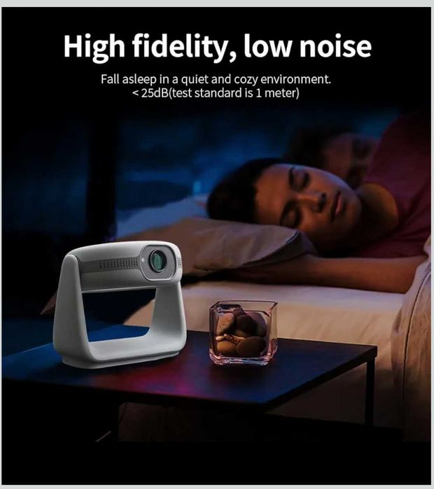 К1 Видео проектор,Max 4K,Android 11,авто фокус,WiFi6,BT5,батерия,лампа