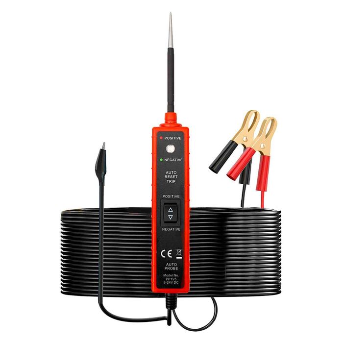 Lampa control EM285 autovehicule 6-24 V, Tester cabluri auto