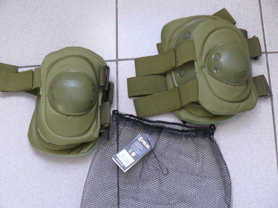 Set Protectie Genunchi Si Coate 8FIELDS Culoare Olive Noi In Sac Propriu
