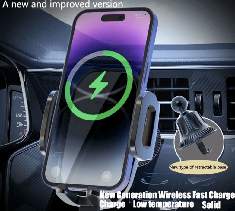 Автоматична стойка за автомобил за бързо зареждане 15W