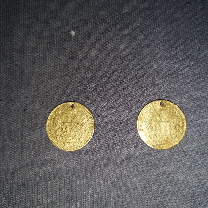 Monedă aur 24k an 1880 Ducat mic