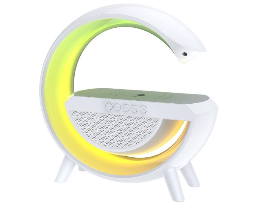 Тонколона с LED светлинки и станция за безжично зареждане с LED светли