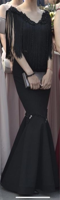 Бална/официална рокля с ресни