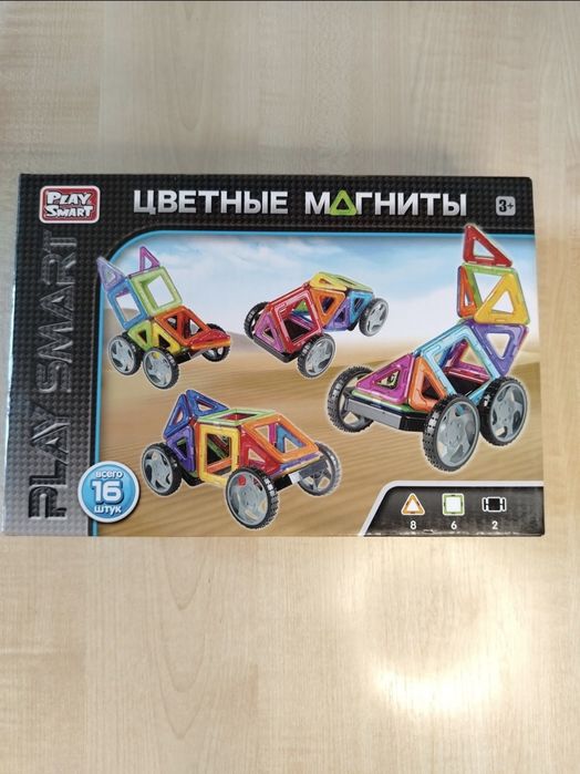 Конструктор Play Smart Цветные магниты