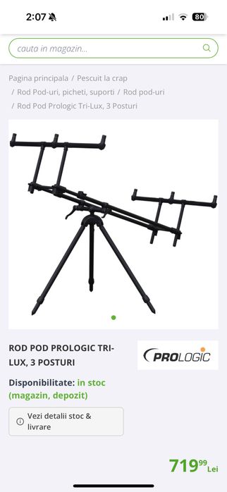 tri pod prologic trilux 3 posturi(rod pod)