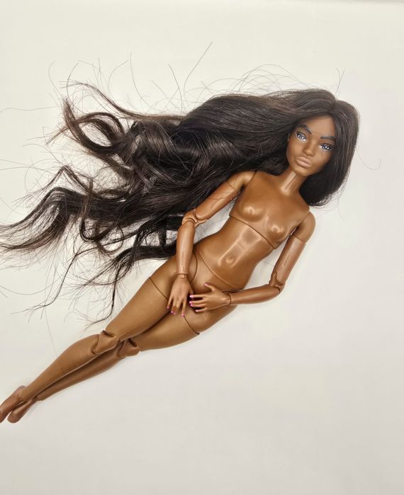 Papusi Barbie Ooak, cu par natural