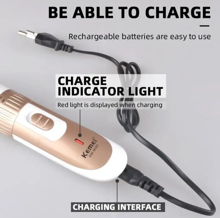 Перезаряжаемый мужской триммер Kemei для стрижки волос