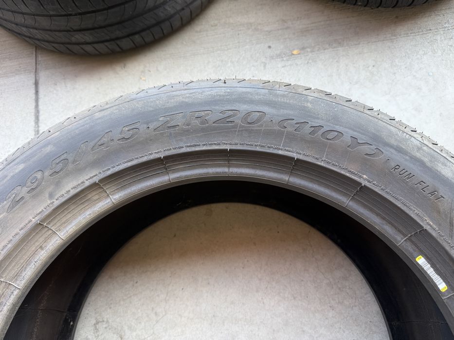 4бр. ЧИСТО НОВИ Летни Гуми “RUN FLAT” 295/45ZR/20 -PIRELLI- DOT:21г.+20г.
