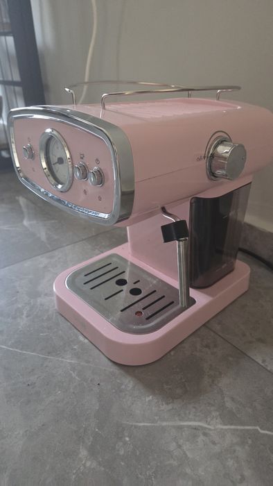 Aparat espresso retro roz