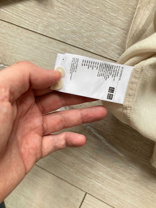 UNIQLO 100% linen лен мъжка ленена риза размер S