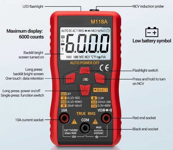 Aparat de masură (multimetru) digital