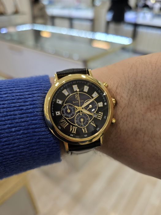 Продам Золотые часы Swiss Time