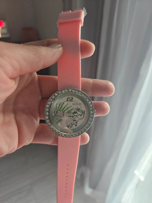 Ceas dama guess curea silicon