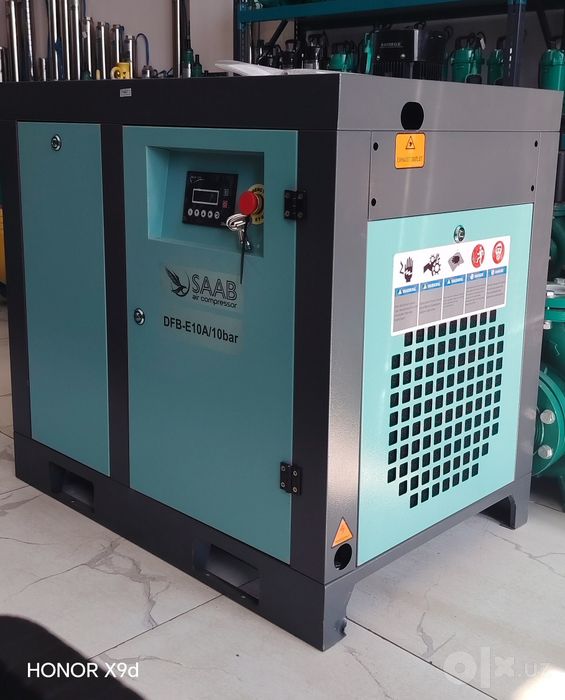 Vintovoy kompressor invertor винтовой компрессор инвертор 7.5квт 10бар