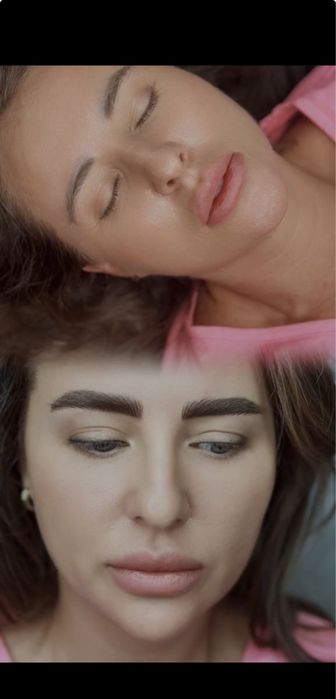 Аппаратные волоски. Пермамент брови, губы, веки,