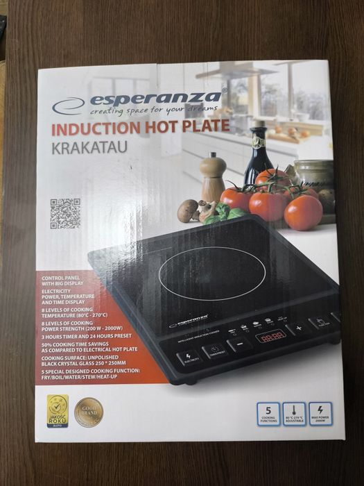 Plită cu inducție portabilă Esperanza Krakatau EKH011 2000W