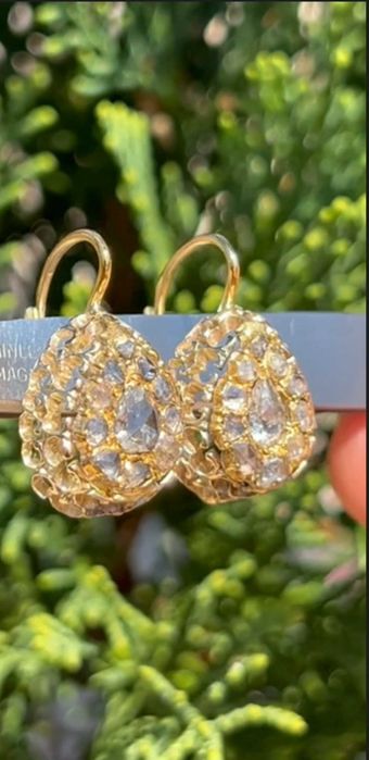 Cercei Aur 18k cu Diamante Naturale