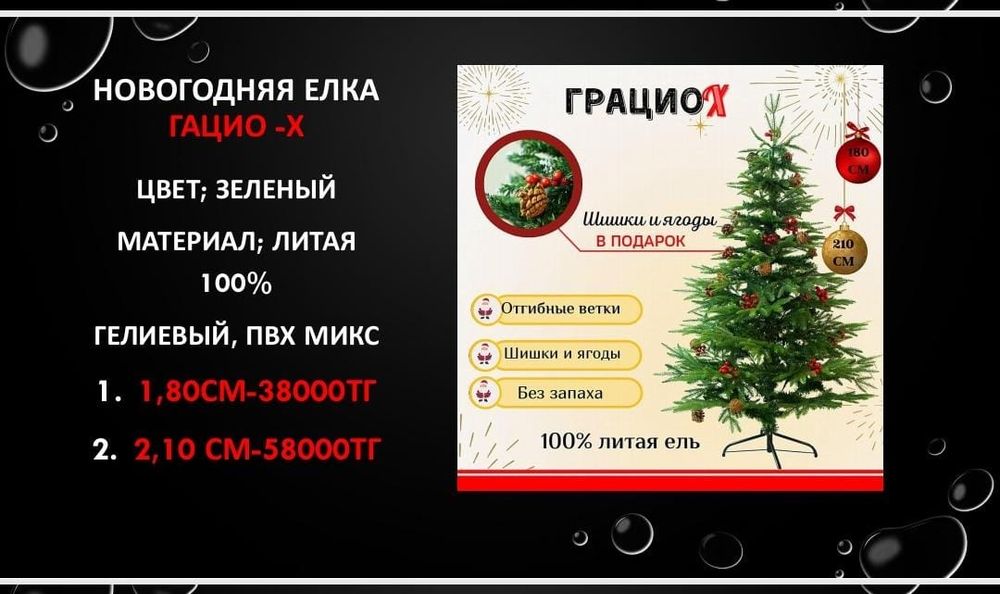 Новогодние ёлки в ассортименте