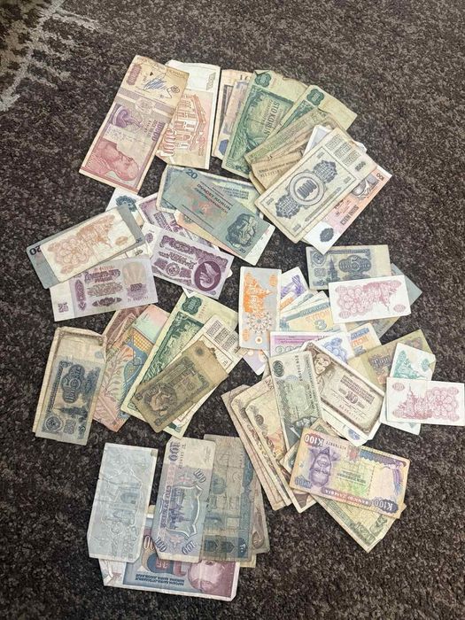 Стари чужди банкноти+монети