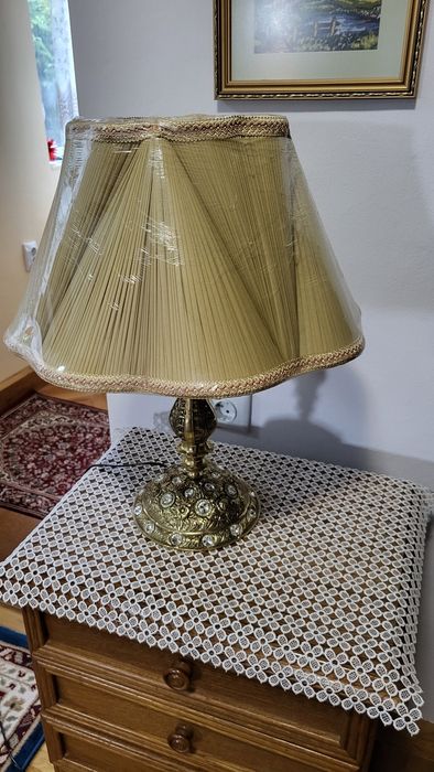 Veioza lampadar bronz noptiera 2 bucati