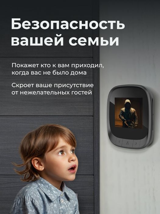 Видеоглазок домофон для входной двери videoglazok