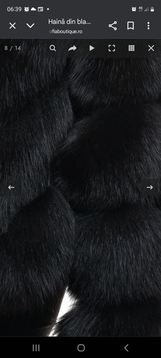 Blana  naturala neagra