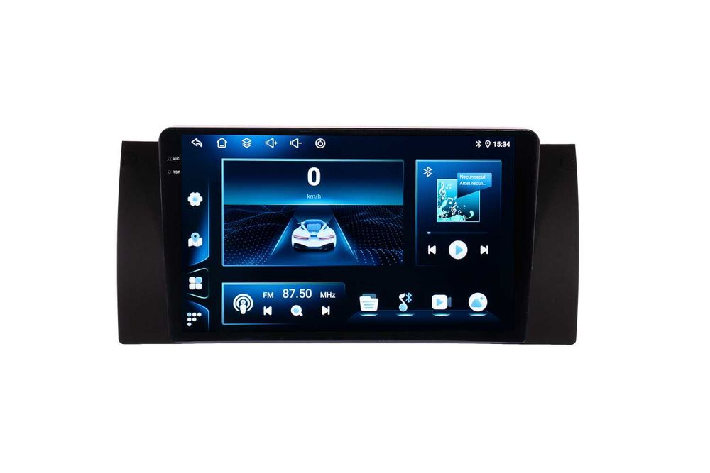 Navigatie BMW E39 Seria 5 / X5 E53 Android 14 , Apple Carplay , Android Auto + Camera Marsarier