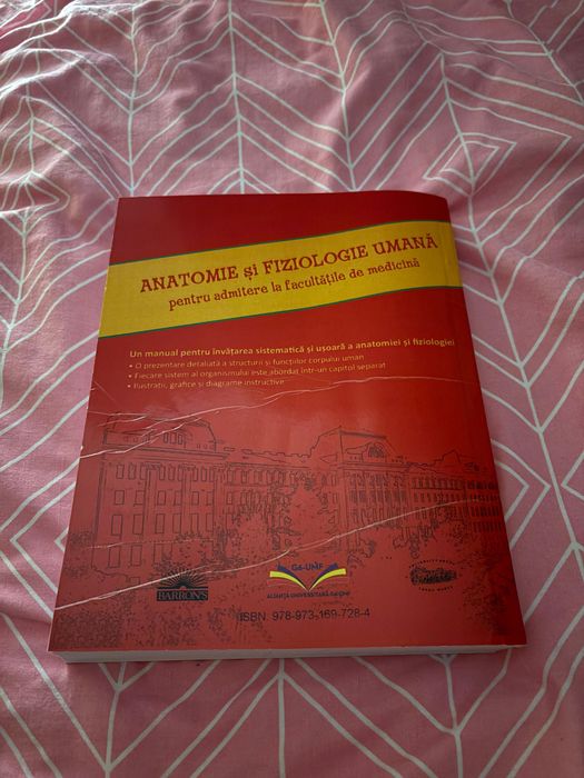Vând Barron’s- Anatomie și Fiziologie Umană pentru admiterea la medicină.