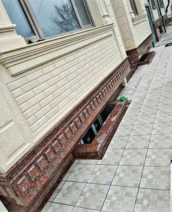 Цоколга ГРАНИТ фасадга Табий ТРАВЕРТИН тош Ерга Брусчатка терамиз.