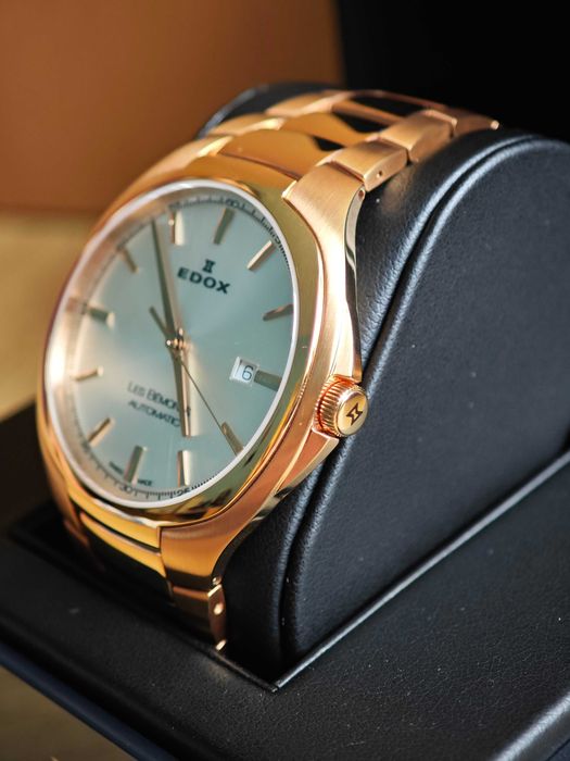 БАРТЕР EDOX Les Bemonts Ultra Slim Automatic Rose Gold