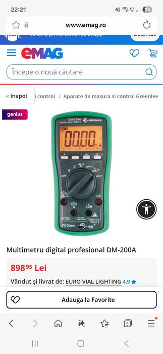 Multimetru digital Greenlee