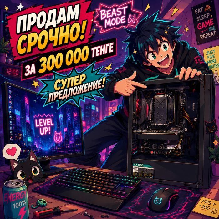 Игровой ПК 300тыс тг